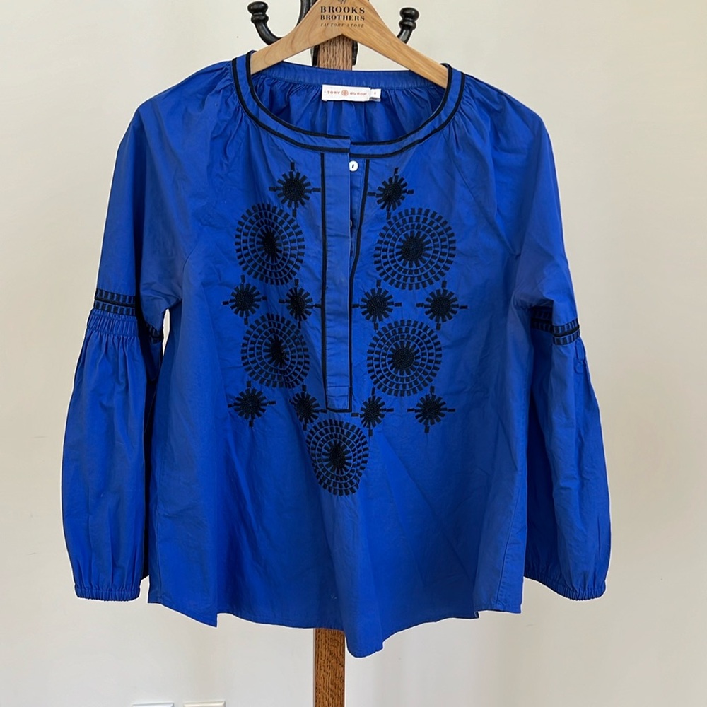 Tory Burch blue tunic